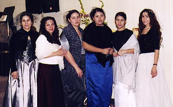 Iselia, me, Beatriz, Susana, Alba, and Dora